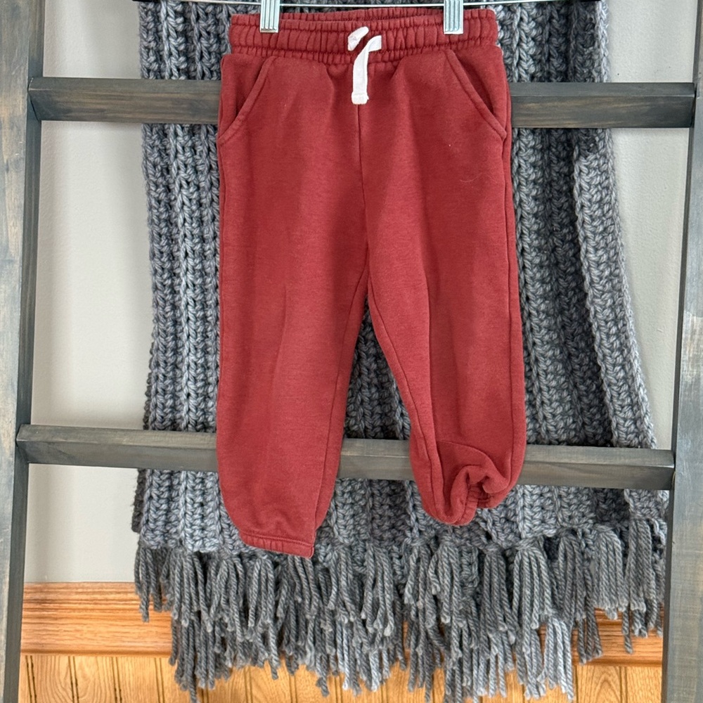Cozy Kids Maroon Joggers